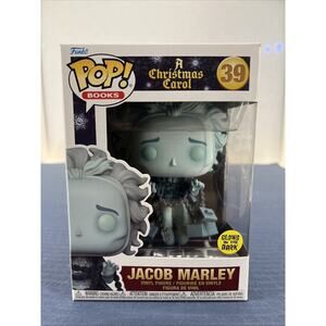 2024 Funko Pop! Books BNIB A Christmas Carol Jacob Marley Figure #39 Glow!